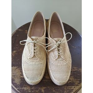 Stuart Weitzman Raffia Oxford, US 7.5, Made in Spa